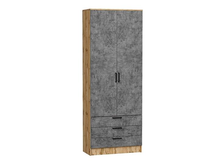 Шкаф двухстворчатый Стиль ШК-803 с ящиками Temple Stone 2S / Дуб Вотан