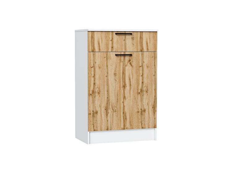 Тумба Стиль ТБ-601 с ящиком Wotan Oak 2S / Белый