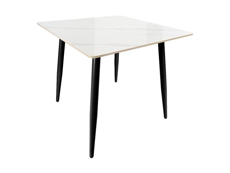 Стол квадратный Uni-Form-S.2B SBlack / White Gloss Marble