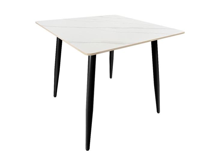 Стол квадратный Uni-Form-S.2B SBlack / White Matt Marble