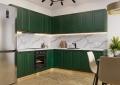 Угловая кухня Дублин-02 Special Green / Дуб Вотан