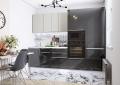 Кухня Фьюжн-07 Silky Light Grey/Anthracite