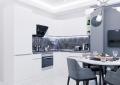 Угловая кухня Фьюжн-04 Silky White