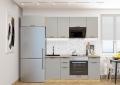Кухня Флэт-01 Light Grey In 2S / Дуб Вотан - изображение 1