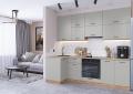 Угловая кухня Флэт-04 Light Grey In 2S / Дуб Вотан - изображение 1