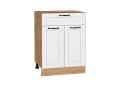 Шкаф нижний с 1 ящиком Дублин 601М Special White / Дуб вотан