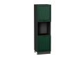 Шкаф пенал под бытовую технику Дублин 600 (для верхних шкафов 720) Special Green / Graphite