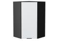Шкаф верхний угловой Евро 590Н Белый / Graphite