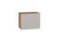 Шкаф верхний горизонтальный Фьюжн 450 Silky Light Grey / Дуб вотан