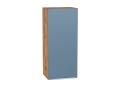 Шкаф верхний Фьюжн 400Н Silky Blue / Дуб Вотан