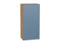 Шкаф верхний Фьюжн 450Н Silky Blue / Дуб Вотан