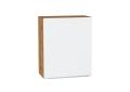 Шкаф верхний Фьюжн 600М Silky White / Дуб Вотан