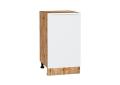 Шкаф нижний Фьюжн 450 Silky White / Дуб Вотан