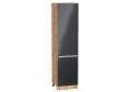 Шкаф пенал Фьюжн 600Н (для верхних шкафов 920) Anthracite / Дуб Вотан
