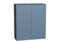 Шкаф верхний Фьюжн 800Н Silky Blue / Graphite