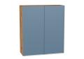 Шкаф верхний Фьюжн 800Н Silky Blue / Дуб Вотан