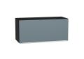 Шкаф верхний горизонтальный Фьюжн 800 Silky Blue / Graphite