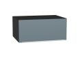 Шкаф верхний горизонтальный с увеличенной глубиной Фьюжн 810 Silky Blue / Graphite