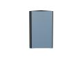 Шкаф верхний торцевой Фьюжн 300 Silky Blue / Graphite