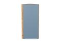 Шкаф верхний торцевой Фьюжн 300Н Silky Blue / Дуб Вотан