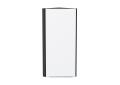 Шкаф верхний торцевой Фьюжн 300Н Silky White / Graphite