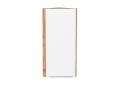 Шкаф верхний торцевой Фьюжн 300Н Silky White / Дуб Вотан