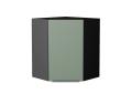 Шкаф верхний угловой Фьюжн 590 Silky Mint / Graphite