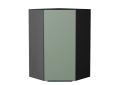 Шкаф верхний угловой Фьюжн 590Н Silky Mint / Graphite