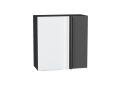 Шкаф верхний прямой угловой Фьюжн 700 Silky White / Graphite
