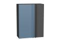 Шкаф верхний прямой угловой Фьюжн 700Н Silky Blue / Graphite