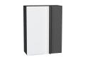 Шкаф верхний прямой угловой Фьюжн 700Н Silky White / Graphite