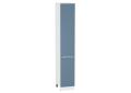 Шкаф пенал Фьюжн 400Н (для верхних шкафов 920) Silky Blue / Белый