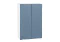 Шкаф верхний Фьюжн 600Н Silky Blue / Белый