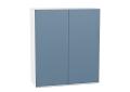 Шкаф верхний Фьюжн 800Н Silky Blue / Белый