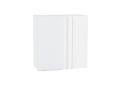 Шкаф верхний прямой угловой Фьюжн 700 Silky White / Белый