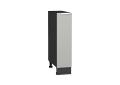 Шкаф нижний бутылочница Фьюжн 200 Silky Light Grey / Graphite