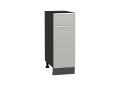 Шкаф нижний с 1 ящиком Фьюжн 300 Silky Light Grey / Graphite
