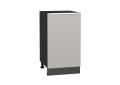 Шкаф нижний Фьюжн 450 Silky Light Grey / Graphite