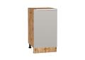 Шкаф нижний Фьюжн 450 Silky Light Grey / Дуб Вотан