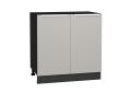 Шкаф нижний Фьюжн 800 Silky Light Grey / Graphite