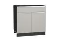 Шкаф нижний с 1 ящиком Фьюжн 800 Silky Light Grey / Graphite
