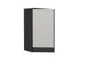 Шкаф нижний торцевой Фьюжн 300 (прав.) Graphite / Silky Light Grey