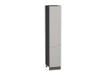 Шкаф пенал Фьюжн 400 (для верхних шкафов 720) Silky Light Grey / Graphite