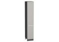 Шкаф пенал Фьюжн 400Н (для верхних шкафов 920) Silky Light Grey / Graphite