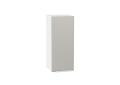 Шкаф верхний Фьюжн 300 Silky Light Grey / Белый