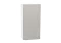 Шкаф верхний Фьюжн 450Н Silky Light Grey / Белый
