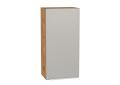 Шкаф верхний Фьюжн 450Н Silky Light Grey / Дуб Вотан