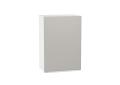 Шкаф верхний Фьюжн 500 Silky Light Grey / Белый