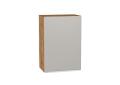Шкаф верхний Фьюжн 500 Silky Light Grey / Дуб Вотан