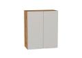 Шкаф верхний Фьюжн 600 Silky Light Grey / Дуб Вотан